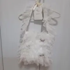 ロジータ　チュールトートバッグ　 ロリータ　KAWAII　新品未使用　ホワイト