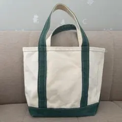 L.L.Bean エルエルビーン　USA グリーン　名前入り　刺繍　トートバッグ