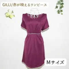 上品なワンピース カジュアル ワンピース 赤 おしゃれのサムネイル