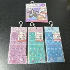 ハローキティ　クリスタルシール　タイルシール 4個セット