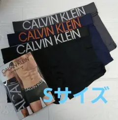 CALVIN KLEIN 　ボクサーパンツ 　Sサイズ　3枚セット黒、紺、グレー