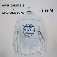 AMERICANEAGLE×MAUI AND SONS デニムシャツ Mのサムネイル