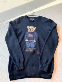 美品 Polo Ralph Lauren ポロベア ニットセーター 星条旗 希少