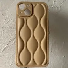 iPhone14ケース　キルトダウン風