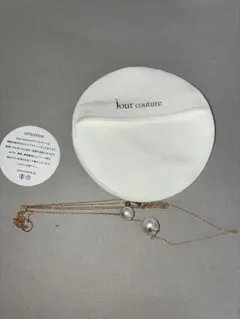 ☆美品☆ jour couture 大玉真珠ゴールドチェーンロングネックレス