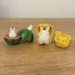 ジブリ　やさいあそびコレクション　小トトロ　スイカ、パプリカ