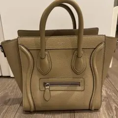 CELINE ラゲージ　ナノ　ドラムドカーフスキン