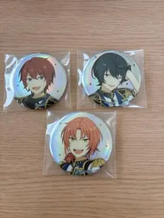 あんスタ　スタライ　缶バッジ　月永レオ　朔間凛月　朱桜司　3点セット