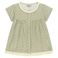 coyseioFRINGE SHIRRINGBLOUSE 花柄 半袖シャツ - メルカリ