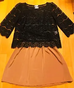 ❣️超美品　Vert Denseレースワンピース フォーマルM