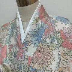 KN5569 大島紬 身丈158.5cm 着物 正絹