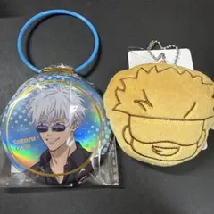 呪術廻戦 GIGO オーロラ箔押し缶バッジ コラボたい焼き風マスコットぬいぐるみ