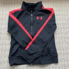 UNDER ARMOUR ジャージ ジャケット ブラック レッド　130