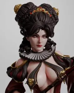 1/6　未塗装 未組立　フィギュア　ガレージキット 【 魔女のガンスリンガー 】 限定販売】「赤の女王とPrincess Alice」 1/6 未塗装ガレージキット