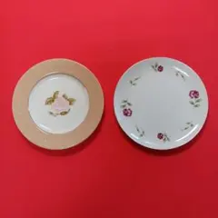 imane とgraceのフルーツ皿プレート 2枚セット(バラ柄)のサムネイル