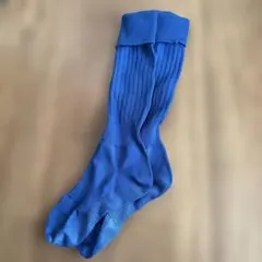 青 サッカーソックス　子供