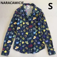 NARACAMICIE ナラカミーチェ　長袖ブラウス　シャツ　ファッション柄