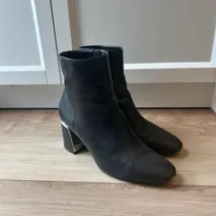 ZARA ブーツ ヒール ジッパー付き 36