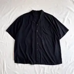 90s Tommy Bahawa シルク100% 開襟シャツ BLK 黒 ワイド