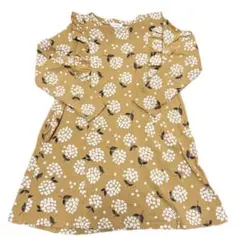 セラフ　長袖ワンピース　花柄　フリル　長袖　ワンピース　子ども服