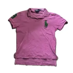 Ralph Lauren ピンク ポロシャツ L ラルフローレン ビッグポニー