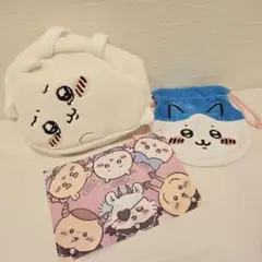 ちいかわ ふわふわバッグ ハチワレ 巾着 てんしとあくま クリアファイル