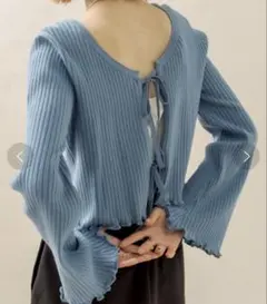 リボンカーディガン