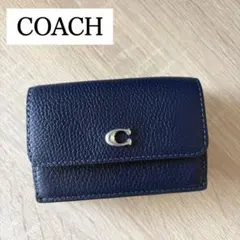 6029◯ COACH キーケース 6連 ブルー レザー キーリング - メルカリ