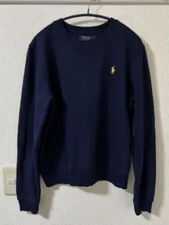 古着　ラルフローレン　スウェット　ネイビー