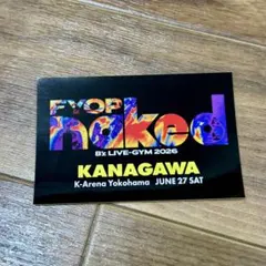 B'z LIVE-GYM 2026 FYOPnaked 6/27 横浜ステッカーのサムネイル