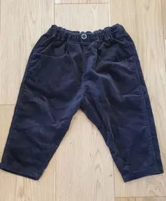 90サイズ　ネイビー コーデュロイ パンツ