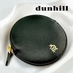 ダンヒル 小銭入れ dunhill ラウンド 丸 ファスナー 黒 鑑定済み