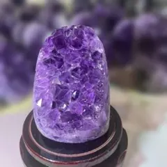 極上】ウルグアイアメジストクラスター原石（幸運水晶）天然紫水晶