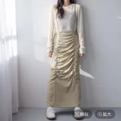 【最終値下げ】ローリーズファーム　サスツキシャーリングスカート