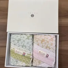 桜模様　今治タオルセット　フェイスタオル2枚入り