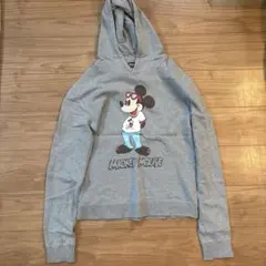 Disney ミッキーマウス パーカー グレー