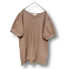 ALLER BIEN【3L/大きい】コットンシャツ　ソフトブラウス　フェミニン