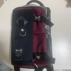 w*lt ボディバッグ メンズ ブラック ボルドー