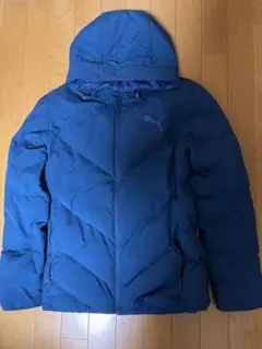 PUMA ネイビー ダウンコート カモフラージュ　リバーシブル