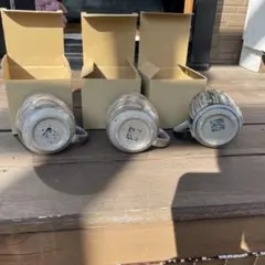 陶器製マグカップ3個セット岐阜美濃焼こうげん印