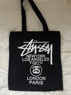 Stussy トートバッグ ブラックのサムネイル