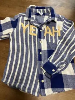 BREEZE 長袖シャツ 110サイズ ネイビー