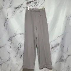 【グレイル】レディース スラックス ワイドパンツ グレー系 シンプル S