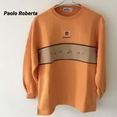 Paolo Roberta 訳あり　トレーナー　オレンジ　トップス　メンズ