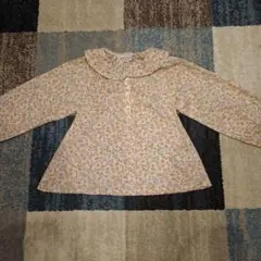 テータテート・花柄 ウサ耳襟ブラウス 120サイズ