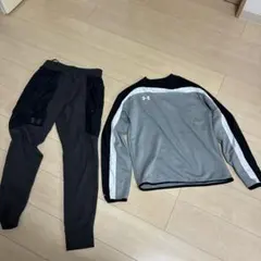 UNDER ARMOUR セットアップ グレー ブラック SMサイズ