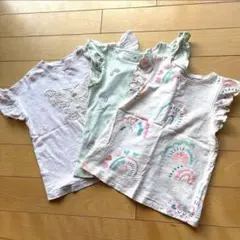 ホワイト・グリーンT3枚 5-6yrs【NEXT・H&M】のサムネイル