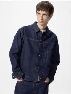 UNIQLO デニムトラッカージャケット XL 68BLUE ユニクロ