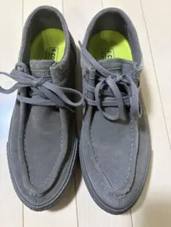 コンバース　ワラビーclarks モカシンスエード グレー 25.5cm