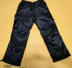 ユニクロ 裏フリース 暖パン 長ズボン キッズ Sサイズ ブラック 子供